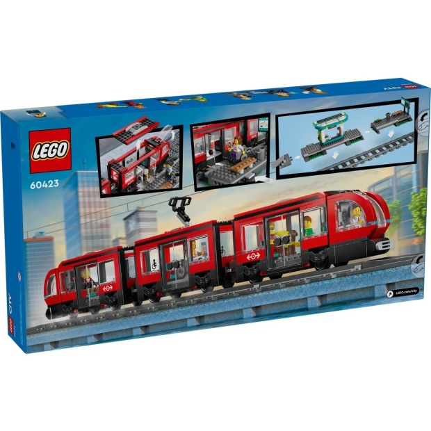 LEGO City 60423 Tramwaj miejski ze stacją