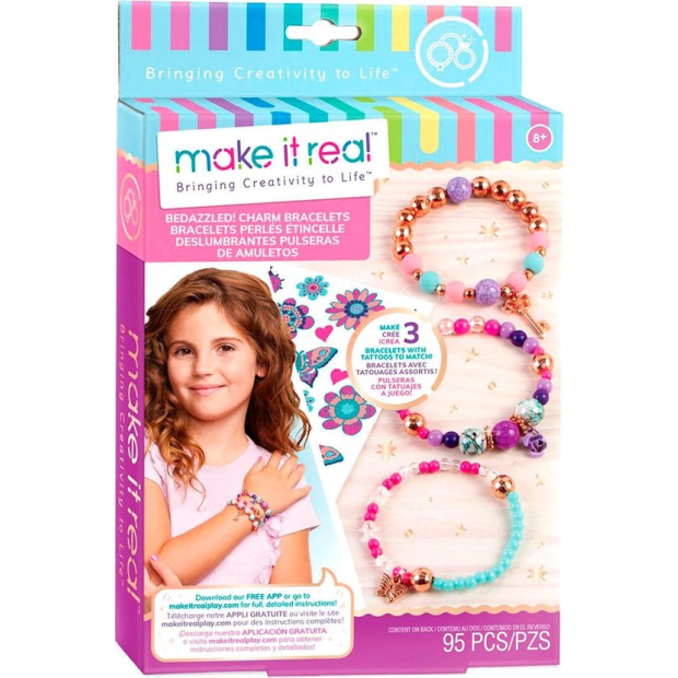 Make It Real Bedazzled! Charm Bracelets Blooming Creativity