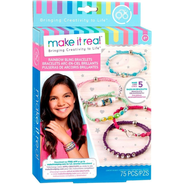 Make It Real Rainbow Bling Bracelets