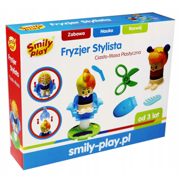 SMILY PLAY Ciasto-Masa Plastyczna Fryzjer Stylista 3 lata+