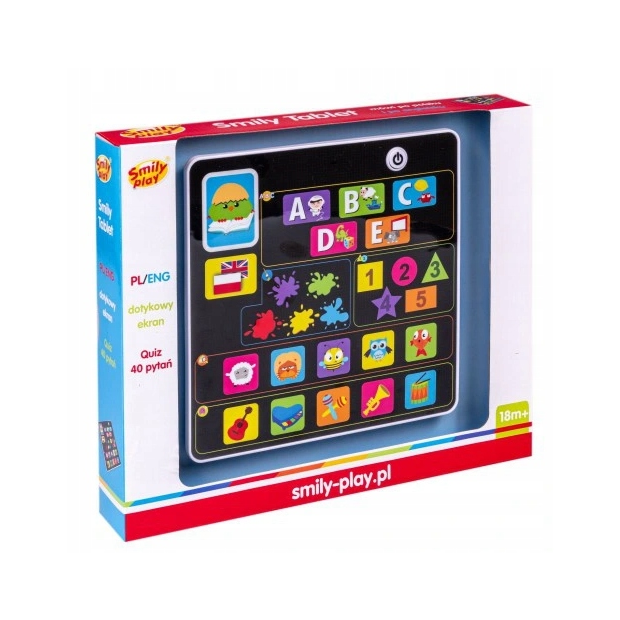 SMILY PLAY interaktywny tablet dwujęzyczny PL ANG 18 m+