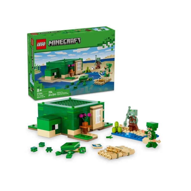 LEGO Minecraft 21254 Domek na plaży żółwi-8351079