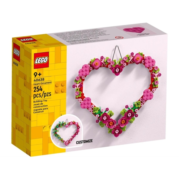 LEGO Okolicznościowe 40638 Ozdoba w kształcie serca