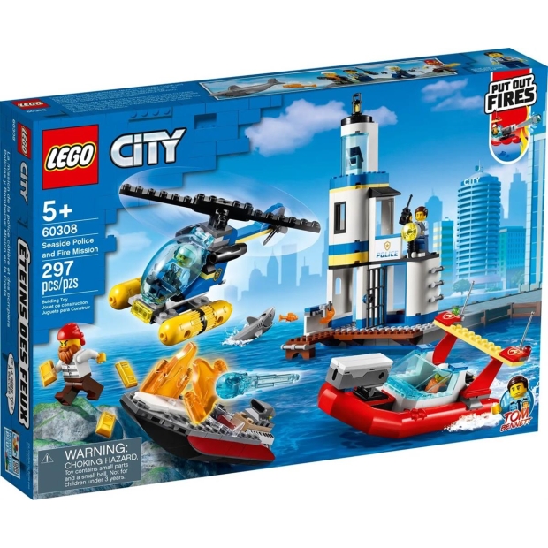 LEGO City 60308 Akcja nadmorskiej policji i strażaków