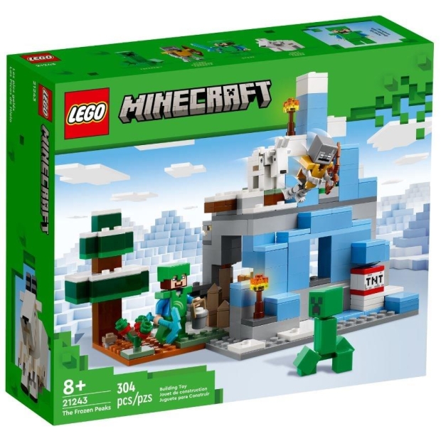 LEGO Minecraft 21243 Ośnieżone szczyty