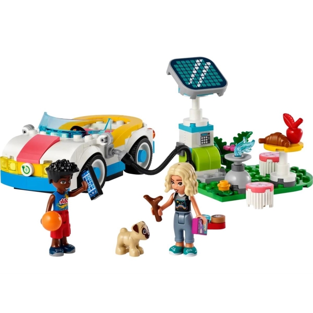 LEGO Friends 42609 Samochód elektryczny i stacja ładująca-8575552