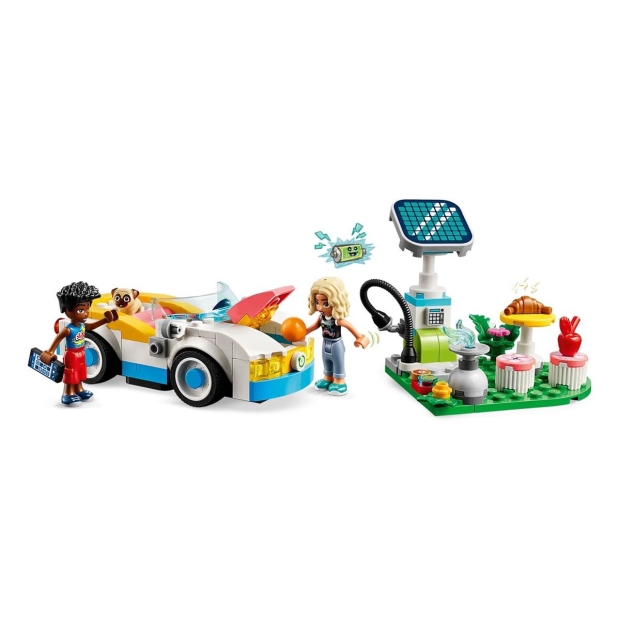 LEGO Friends 42609 Samochód elektryczny i stacja ładująca-8575553