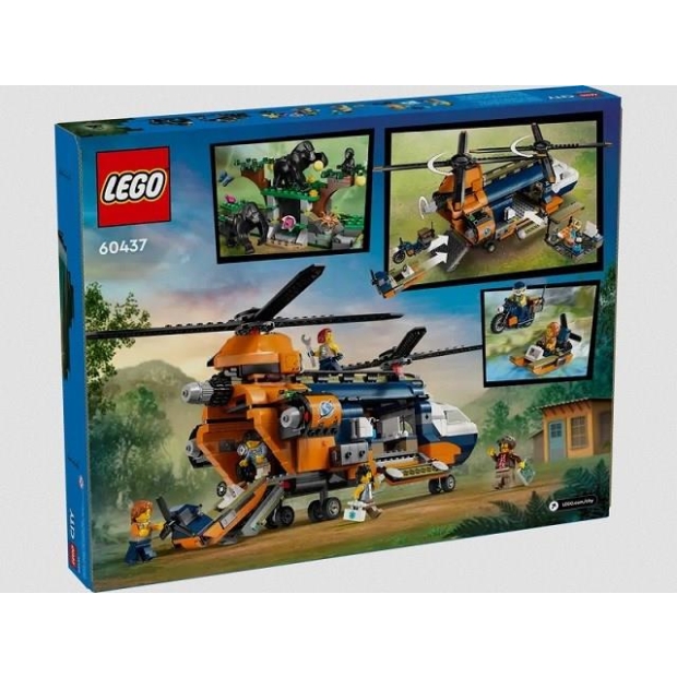 LEGO City 60437 Helikopter badaczy dżungli w bazie-8575609