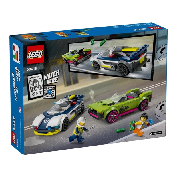 LEGO City 60415 Pościg radiowozu za muscle carem-8575820