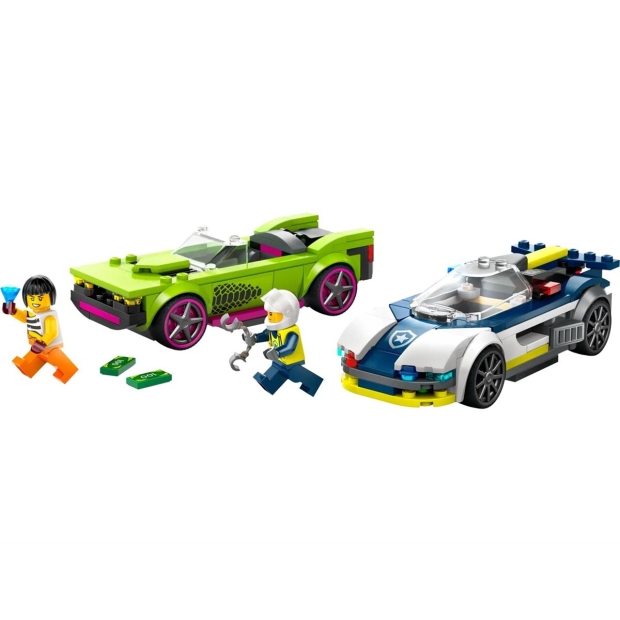 LEGO City 60415 Pościg radiowozu za muscle carem-8575821