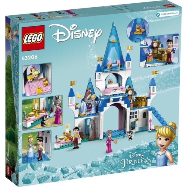 LEGO Disney Princess 43206 Zamek Kopciuszka i księcia z bajki-8575890