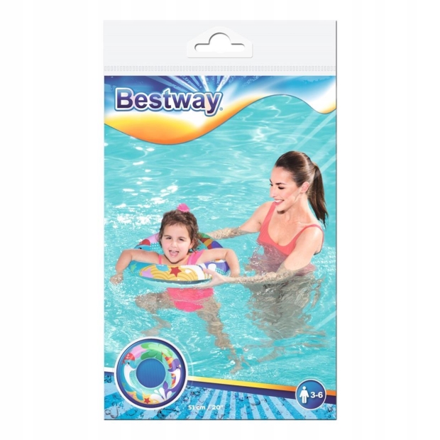 BESTWAY Pompowane Koło do pływania Dla Dzieci 51 cm 36113-8955377