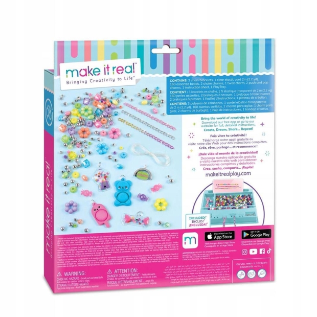 Make It Real Pop! Shake! Twist! DIY Bracelet Kit-8955948